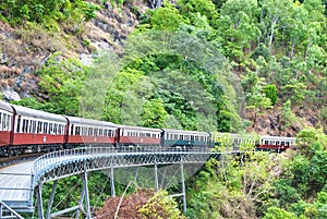 Kuranda, Australia - August 20, 2009: Kuranda Scenic Rail is one of the most unique rail journeys in Australia