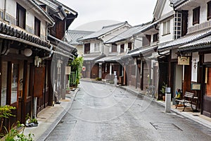 Kurashiki city, old japanese town in Okayama