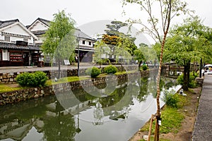 Kurashiki city, old japanese town in Okayama