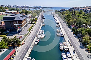 Kurbagalidere Stream in Kadikoy. Istanbul, Turkey. photo