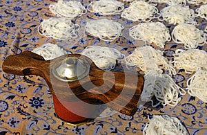 Kurdai or kurawadi, Kurdai or Kurdayi or Kurdayee is a snack akin to papads,