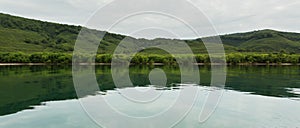 Kurile Lake is caldera and crater lake in Eastern Volcanic Zone of Kamchatka photo