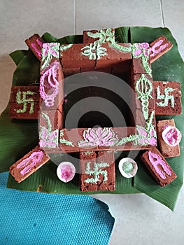 Kurma Kunda for Agni Hotra Veda& x27;s tradition
