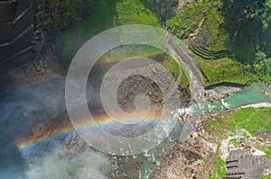 Kurobe Dam with Rainbow