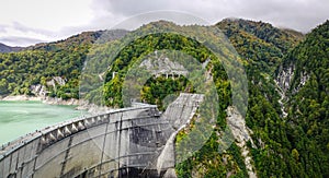 Kurobe Dam in Toyama, Japan
