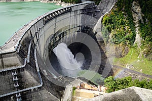 Kurobe Dam in Toyama, Japan
