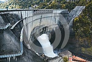 Kurobe Dam in Toyama, Japan