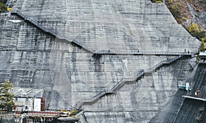 Kurobe Dam in Toyama, Japan