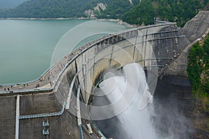 Kurobe dam in Toyama, Japan