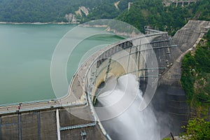 Kurobe dam in Toyama, Japan