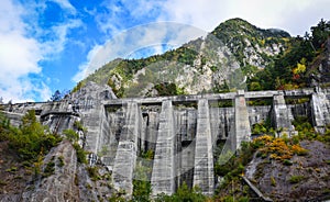 Kurobe Dam in Toyama Prefecture, Japan