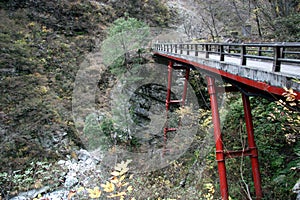 Kurobe gorge bridge