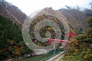 Kurobe gorge bridges