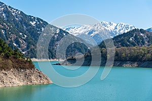 Kurobe lake at Tateyama Kurobe Alpine Route