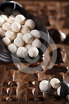 Kurt kurut - asian dried yogurt balls photo