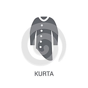 Kurta icon. Trendy Kurta logo concept on white background from C