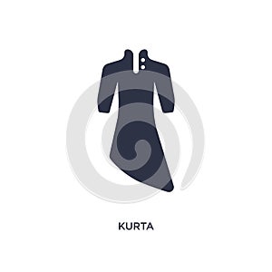 kurta icon on white background. Simple element illustration from clothes concept