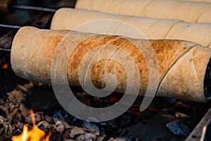 Kurtos Kolacs & x28;KÃ¼rtÅ‘skalÃ¡cs& x29;. Traditional Hungarian cake, baked with sugar, honey and nuts