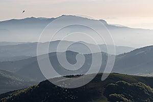 Kurutzeta mountain and surrounding area in Urkiola natural park in the Basque Country Spain