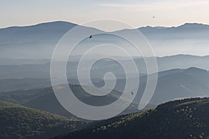 Kurutzeta mountain and surrounding area in Urkiola natural park in the Basque Country Spain