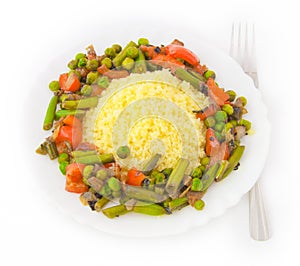 Kus-kus, the African dish