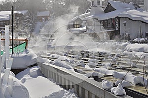 Kusatsu hot-spring japan