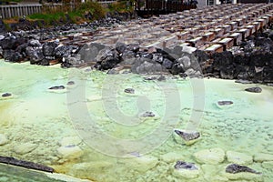 Kusatsu hot spring in Japan