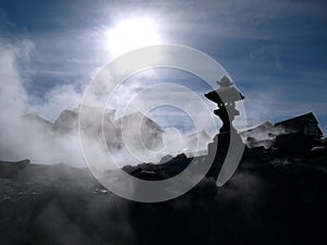 Kusatsu hot-spring, Japan