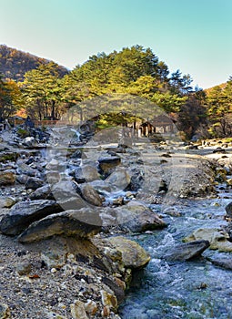 Kusatsu Onsen in Gunma Prefecture, Japan