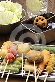 Kushiage, japanese food photo