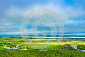 Kushiro Shitsugen national park in Hokkaido in summer day