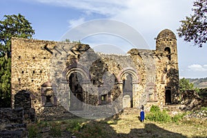 Kusquam Orthodox Christian Church in Gondar, Ethiopia
