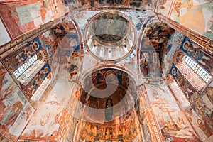 Kutaisi, Georgia. Frescoed Ceiling Of Gelati Monastery