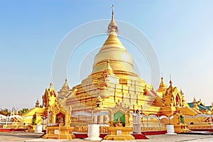 The Kuthodaw Pagoda, is a Buddhist stupa, in Mandalay, Burma Myanmar