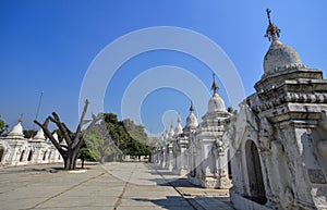 Kuthodaw Pagoda in Mandalay, Myanmar
