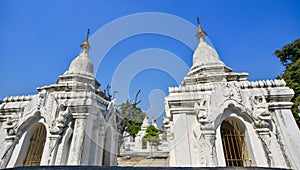 Kuthodaw Pagoda in Mandalay, Myanmar