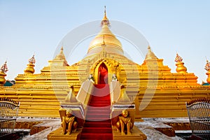 Kuthodaw Pagoda in Mandalay Myanmar