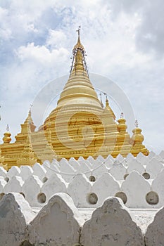 Kuthodaw temple at Mandalay city of Myanmar