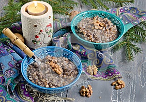 Kutia, traditional Christmas dish in Ukraine