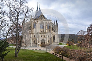 Kutna Hora with Saint Barbara`s Church that is a UNESCO world heritage site, Czech Republic