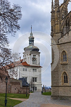 Kutna Hora with Saint Barbara`s Church that is a UNESCO world heritage site, Czech Republic