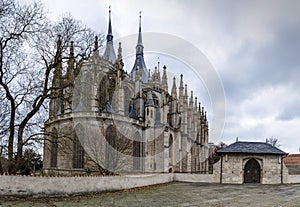 Kutna Hora with Saint Barbara`s Church that is a UNESCO world heritage site, Czech Republic