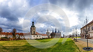 Kutna Hora with Saint Barbara`s Church that is a UNESCO world heritage site, Czech Republic