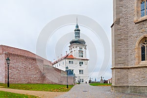 Kutna Hora unesco site jesuite college tower side church cathedral