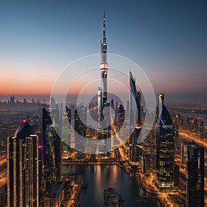 kuwait city sky scrapper from shuwaikh port made with Generative AI