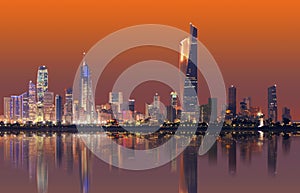 Kuwait cityscape skyline