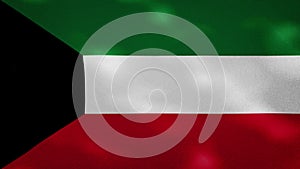 Kuwait dense flag fabric wavers, background loop