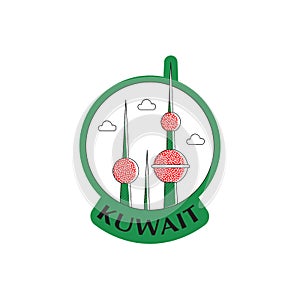 Kuwait logo design template icon