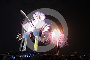 Kuwait Towers Fire work