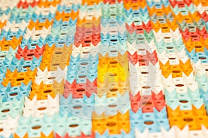 Kuznetsov applicator - multi-colored needles close-up